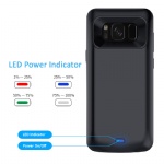 Galaxy S8 Plus Battery Case, Vproof 5500mAh Rechargeable External Battery Portable Charger Protective Charging Case Power Bank Cover for Samsung Galaxy S8+ 6.2